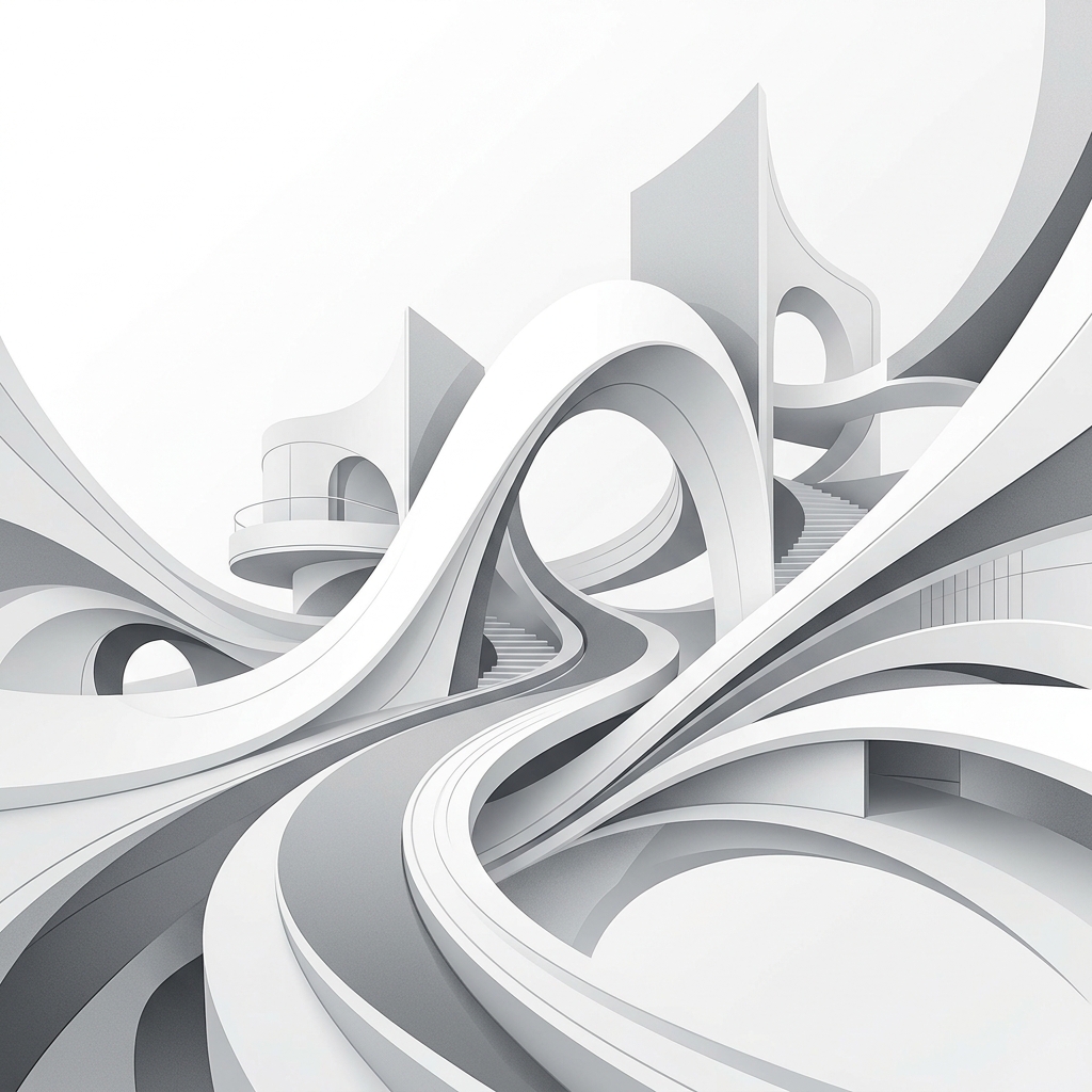 Abstract architectural shapes